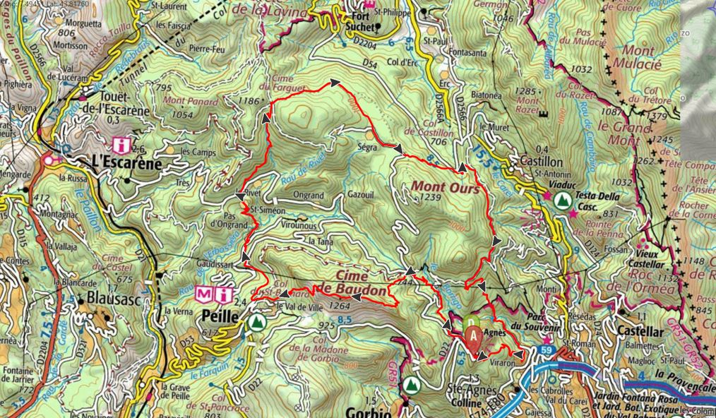 Carte du parcours Trail 28 km